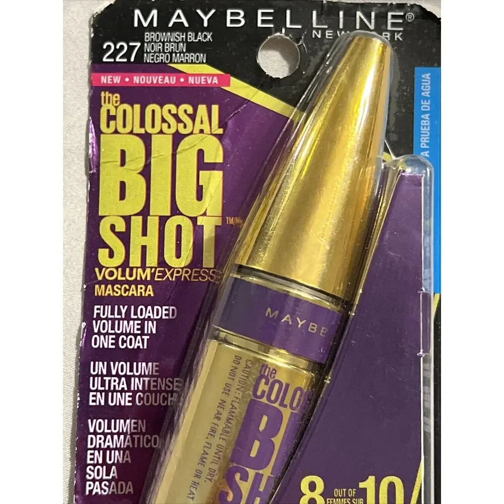 New Maybelline Colossal Big Shot Volume Express Mascara 227 BROWNISH BLACK